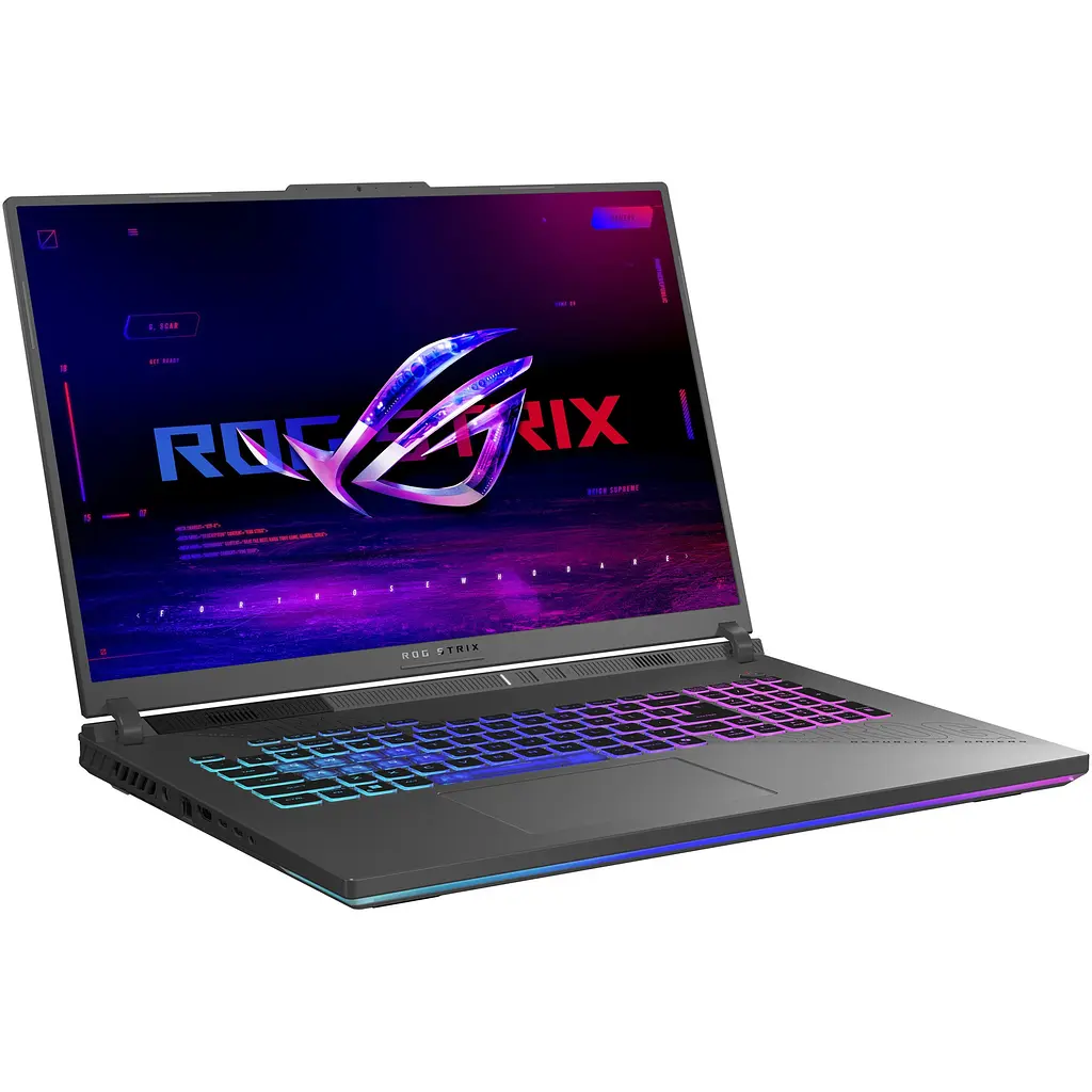 Ігровий ноутбук ASUS ROG Strix G18 G814PM AMD Ryzen 9 8940HX до 5, 3 ГГц, 18 дюймів, Full HD+, WUXGA, 144 Гц, IPS, 32 ГБ DDR5, 1 ТБ SSD, NVIDIA GeForce RTX 5060 8 ГБ GDDR7, Eclipse Gray - фото 11