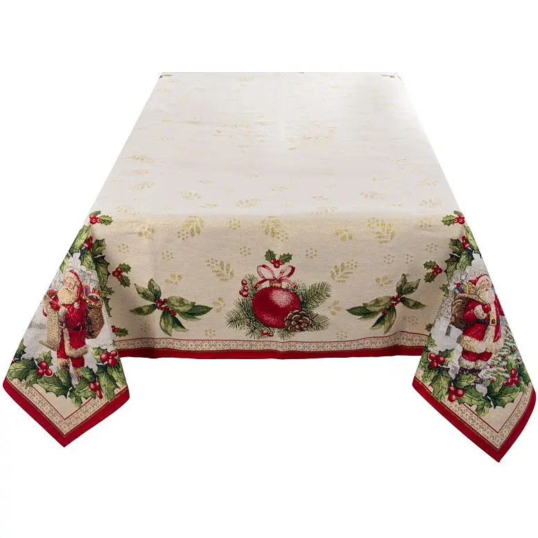 Скатертина новорічна Lefard Home Textile Lazzara lurex гобеленова 260х140 см (716-193) - фото 2