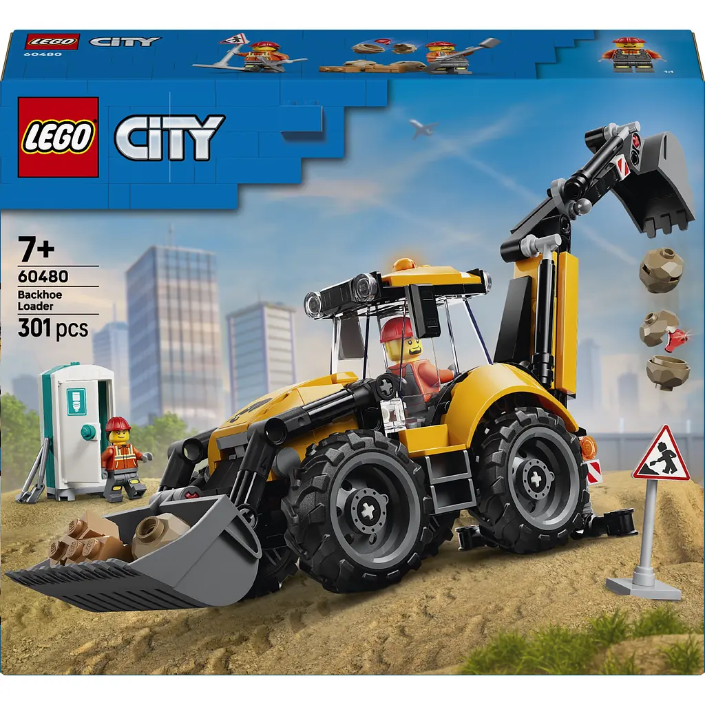 Конструктор LEGO City Жовтий екскаватор-навантажувач (60480) - фото 12