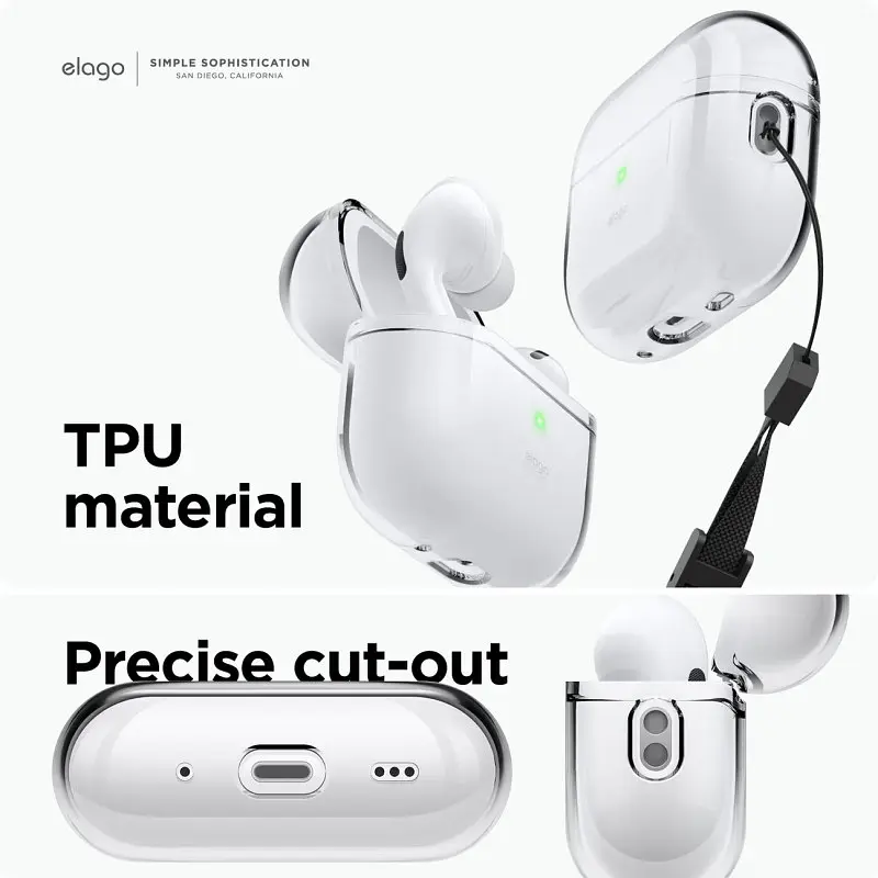 Чохол Elago Liquid Hybrid Hang Case Pink для AirPods Pro 2nd Gen рожевий (EAPP2RH-HANG-PK) - фото 3
