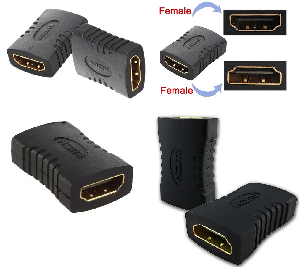 Перехідник HDMI AF AF чорний - фото 2