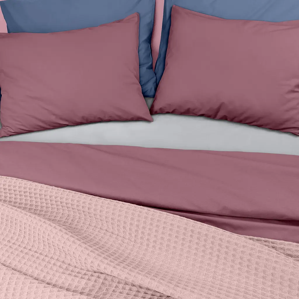 Плед-покрывало Cosas Flamingo Greek Waffle вафельный 160х230 см сакура (Blanket_11Flamingo_GreekWaffle_160x230) - фото 2