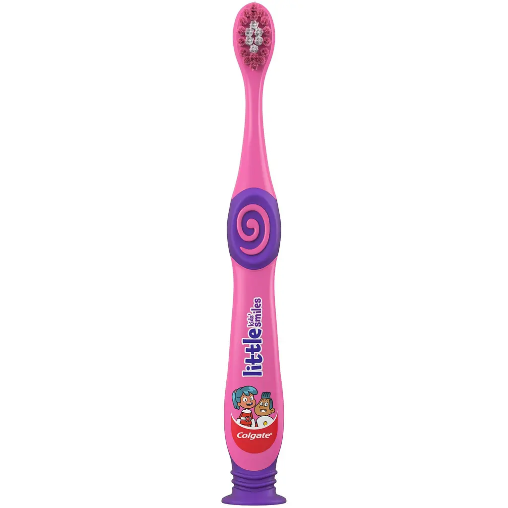 Дитяча зубна щітка Colgate Little Kids Smiles рожева - фото 3