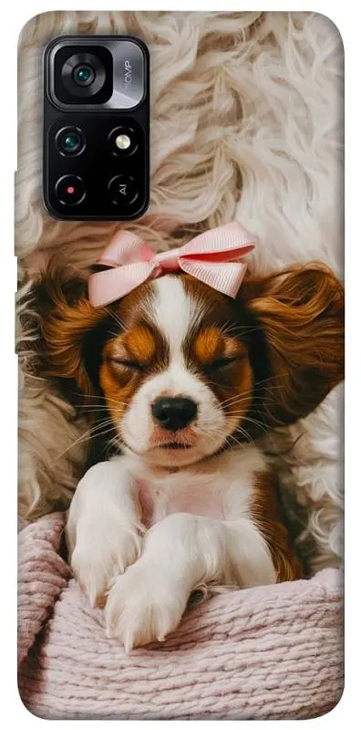 TPU чохол Demsky Sleepy spaniel для Xiaomi Poco M4 Pro 5G