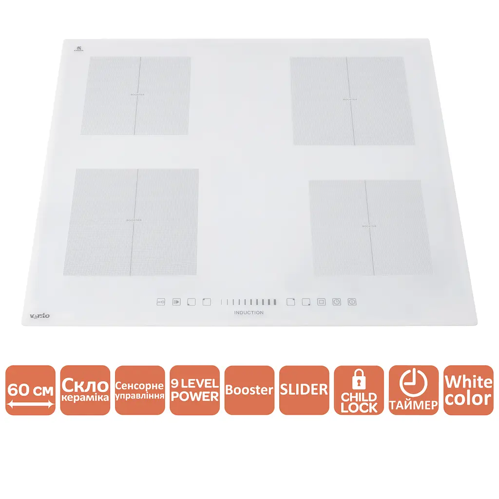 Варочная поверхность Ventolux HI 64 WH TC FBS SL - фото 2