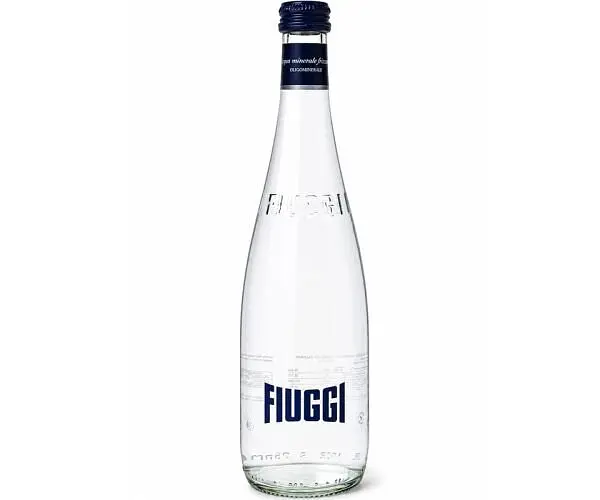 Fiuggi Sparkling, 1 л, Вода мінеральна, слабогазована, Ф'юджі, олігомінеральна, скло