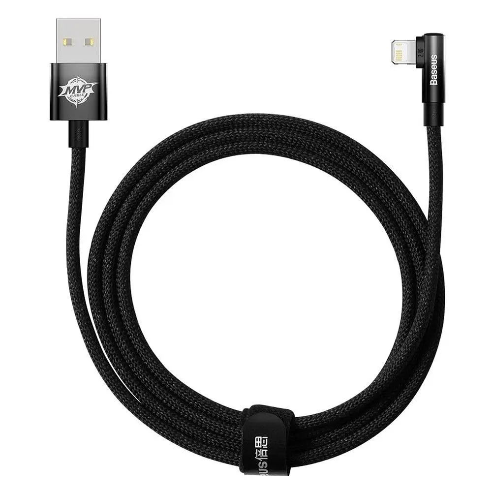 Кабель Baseus MVP 2 USB - Lightning (M/M), 2.4A, 2 м Black (CAVP000101) - фото 5
