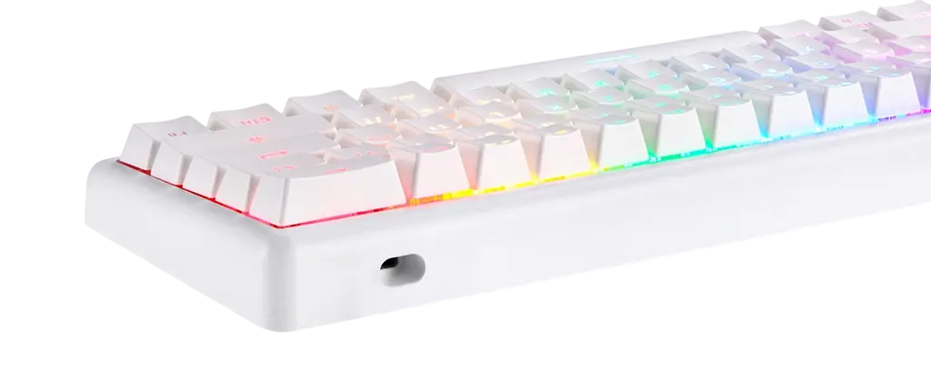 Клавіатура бездротова Motospeed SK66 Gateron Blue RGB White (mtsk66wmb) - фото 3