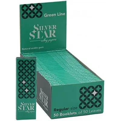 Бумага для сигарет Silver Star Green 50 шт. - фото 2