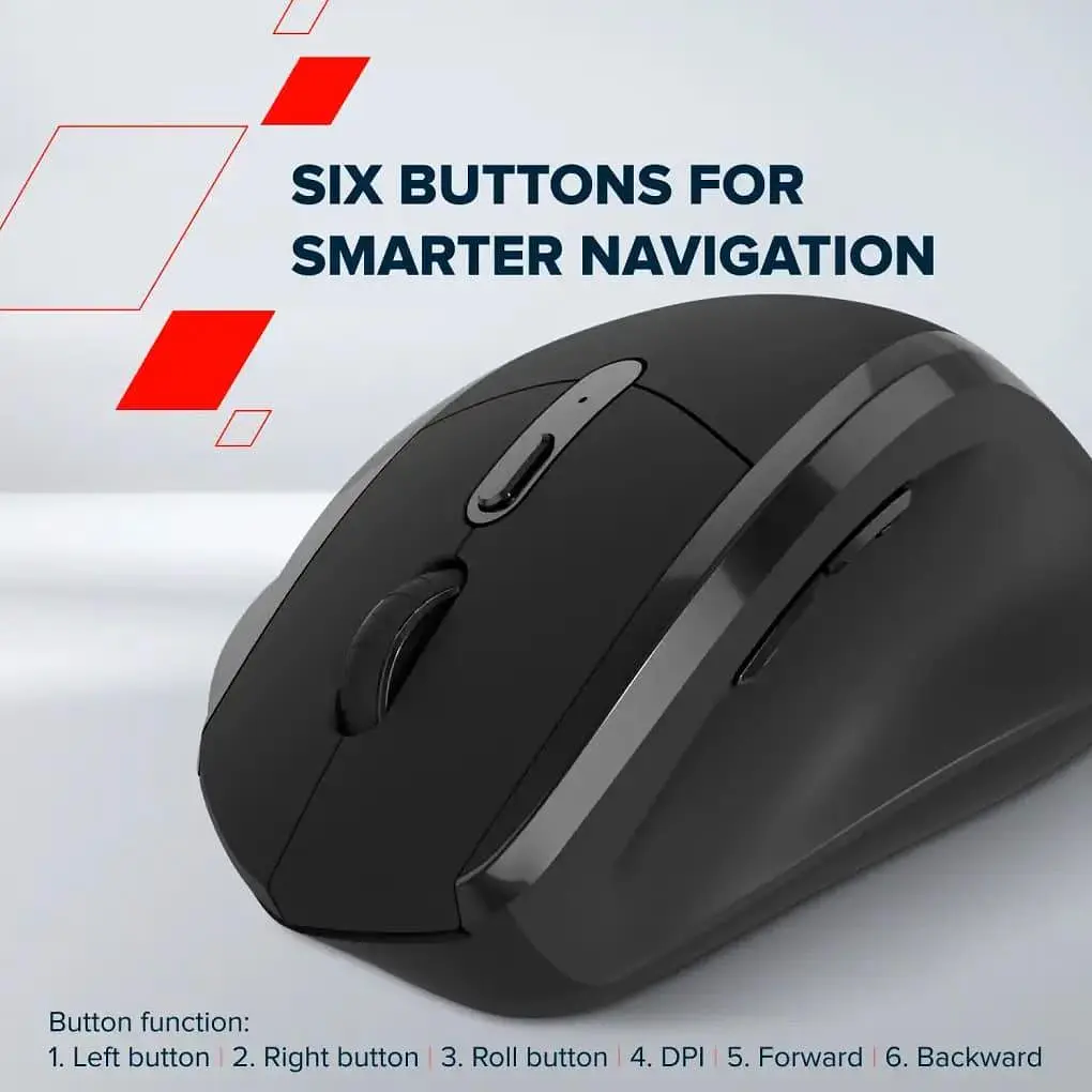 Мышь Canyon OnClick 17 Ergonomic Wireless Black (CNE-CMSW17B) - фото 11