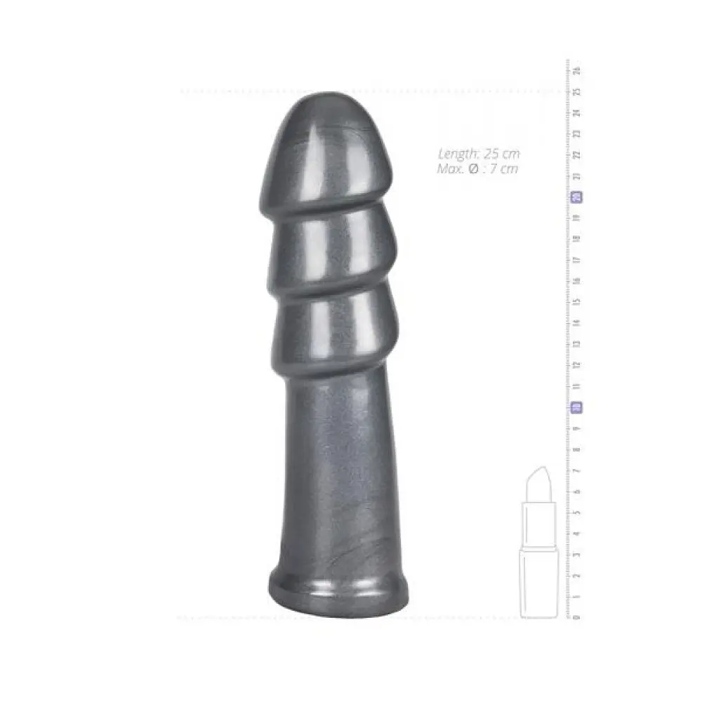 Фалоімітатор для фістингу Doc Johnson American Bombshell B-10 Warhead Gun Metal, 25.4х6.9 см - фото 6