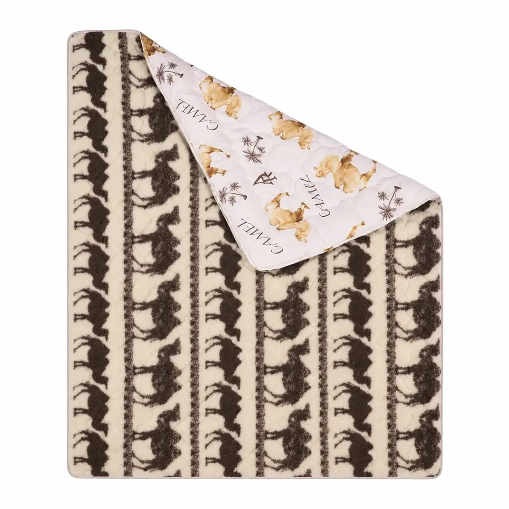 Ковдра полуторна зимова стьобана з холофайбера Arda Camell wool 41073 150х210 см - фото 7