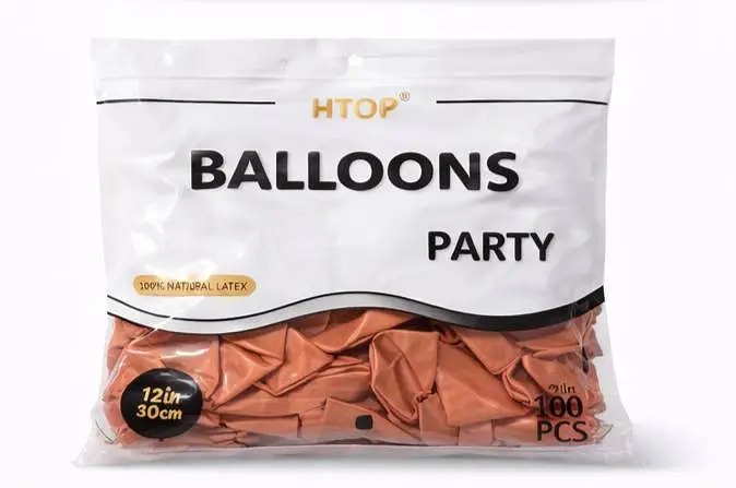 Надувные шарики набор 100 шт HTOP Balloons Party 12 дюймов товары для празника дня рождения Марсаловый - фото 2