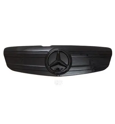 Зимова накладка на радіаторні грати Mercedes Vito-Viano 2010-2014 2 спиці Глянець Voron Glass - фото 4