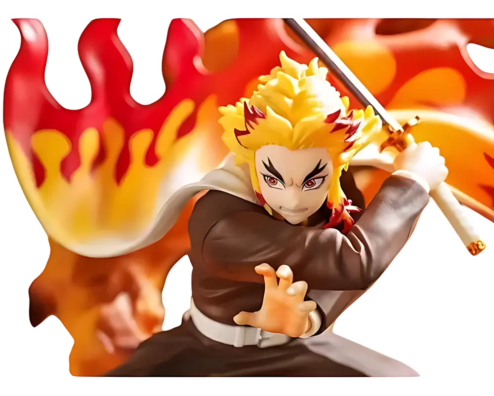 Колекційна фігурка Bandai Ichiban Kuji Клинок, який знищує демоні Кедзюро Ренгоку Demon Slayer Kyojuro Rengoku 18 см BS DS KR 14 2 - фото 2