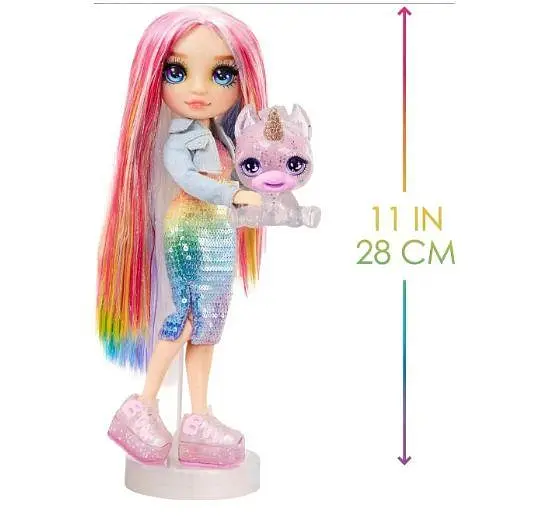 Лялька Rainbow High Amaya оригінал з набором cлаймів та домашнім Улюбленцем - фото 3