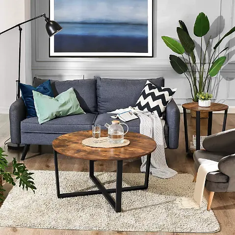 Журнальний столик Leobert Fleksi круглий в стилі Loft - фото 4