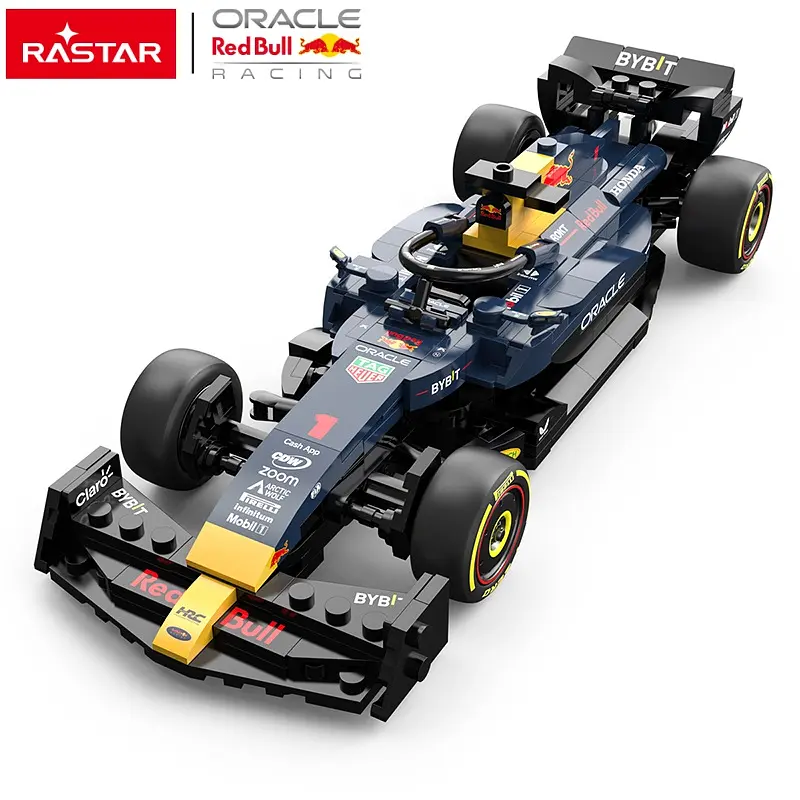 Машинка конструктор на управлении Oracle Red Bull Racing RB19 темно-синий RASTAR 1:16 - фото 8
