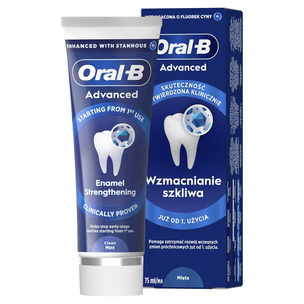 Зубна паста Oral-B Advanced Зміцнення емалі Чиста м'ята 75 мл (8006530090797) - фото 9