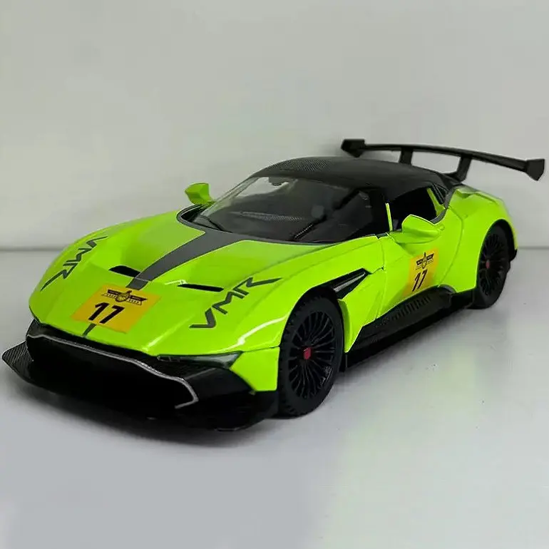 Колекційна металева модель автомобіля АвтоЕксперт Aston Martin Vulcan AMR Pro з інерцією, світлом та звуком 1:24 - фото 3