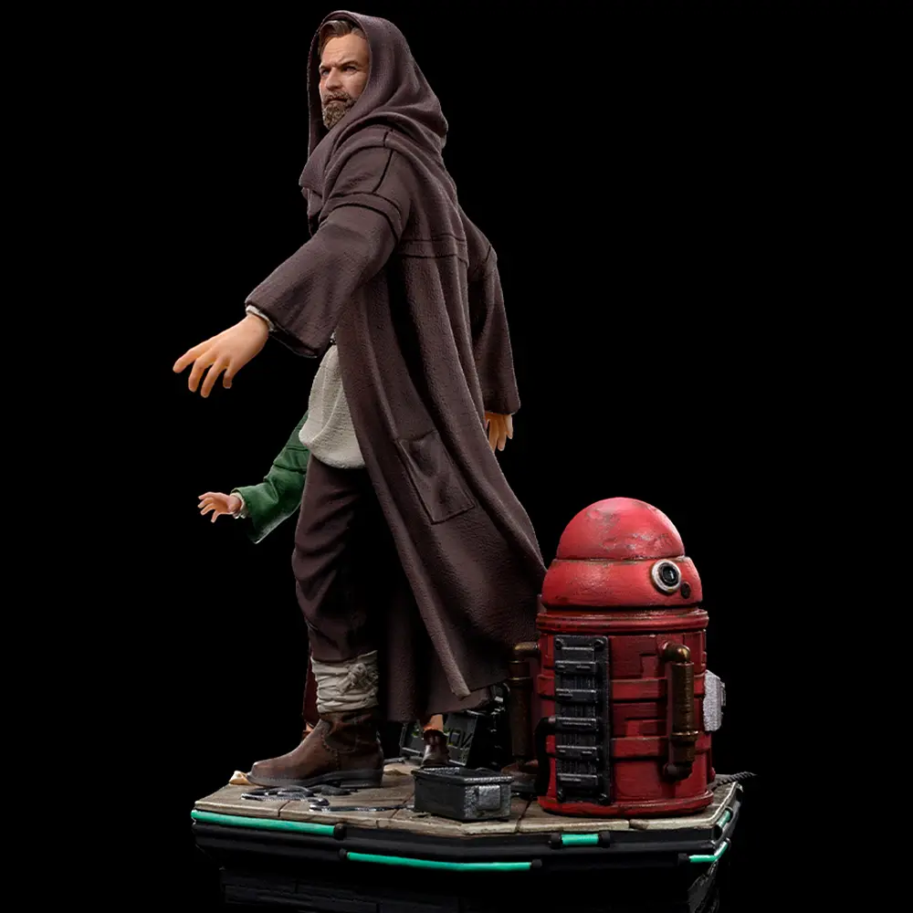 Статуетка Star Wars Obi-Wan and Young Leia - Deluxe Розмір 1/10 (Зоряні війни) 20,4 см - фото 3