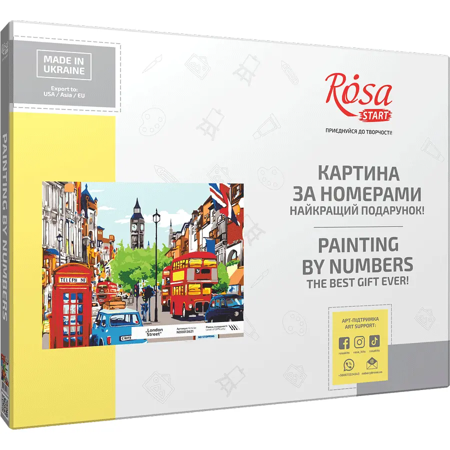 Картина за номерами Rosa Start London Street 35х45 см в коробці (4823098525233) - фото 2