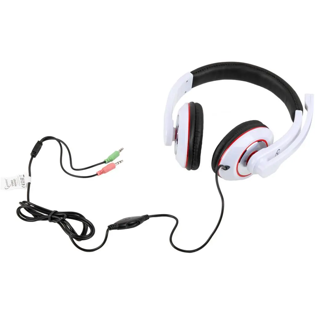 Наушники Gembird MHS-001 White MHS-001-GW - фото 4