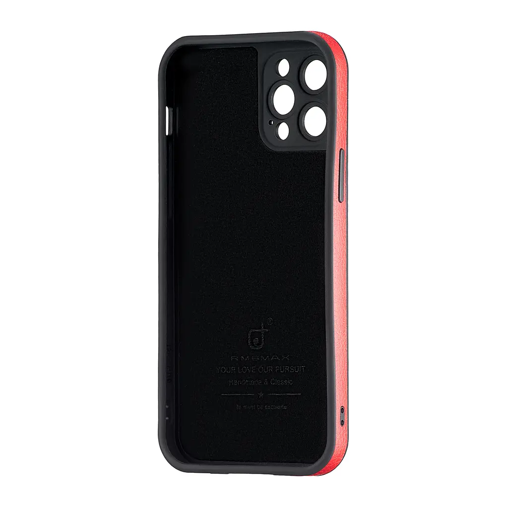Чохол Jinduka Leather Protected Camera iPhone 12 Pro Red - фото 3