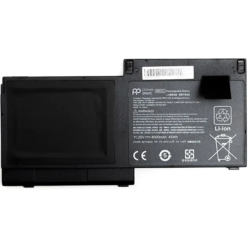 Акумулятор PowerPlant для ноутбуків HP Elitebook 720 (SB03XL) 11.25V 4000mAh (NB461110) - фото 2