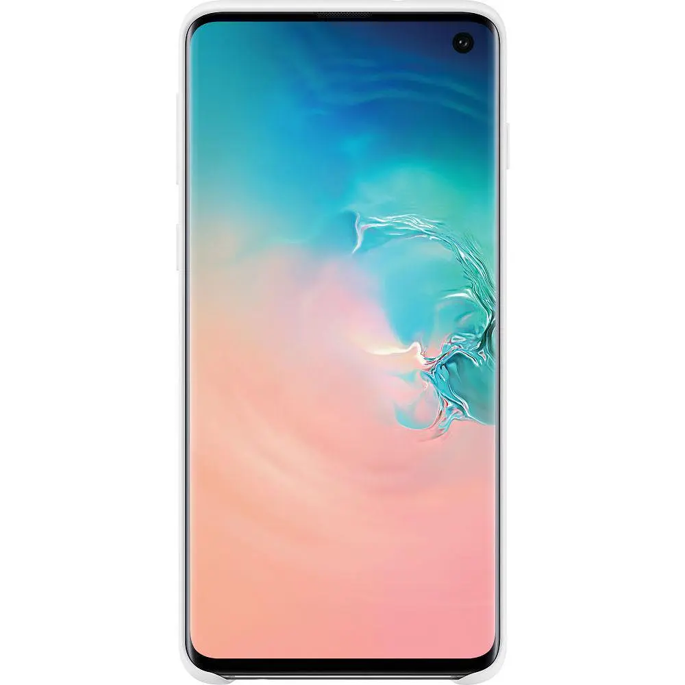 Чохол силіконовий Silicone Cover EF-PG973TWEGRU для Samsung Galaxy S10 (6.1") White - фото 2