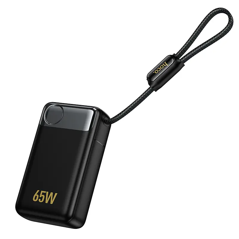 Зовнішній акумулятор HOCO Q53 Skillful PD65W power bank(12000mAh) Black (6942007672597) - фото 5