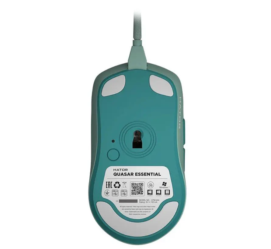 Ігрова миша Hator Quasar Essential ESports Gaming 6200 DPI 30G Mint - фото 6