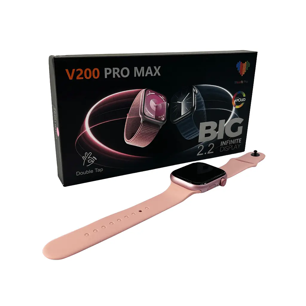Смарт-годинник BIG V200 Pro Max 44mm, 220 mAh, IP65 Pink (V200PMPink) - фото 8