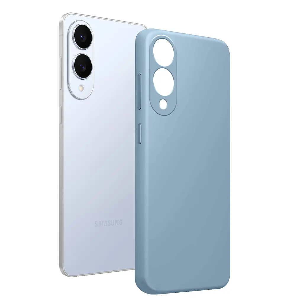Чохол MAKE Samsung S25 Edge Silicone Ice Blue - фото 4