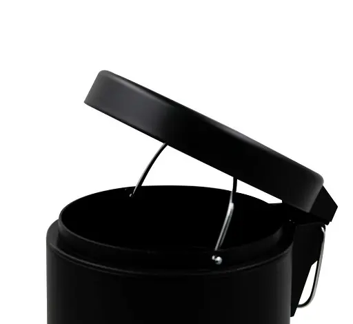 Відро для сміття кругле Zerix Solo-TC0103 Black 3 л Чорний (ZX5896)  - фото 3