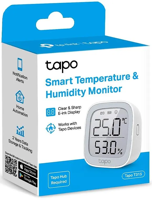 TP-Link Розумний монітор температури та вологості Tapo T315 868Mhz / 922MHz - фото 4