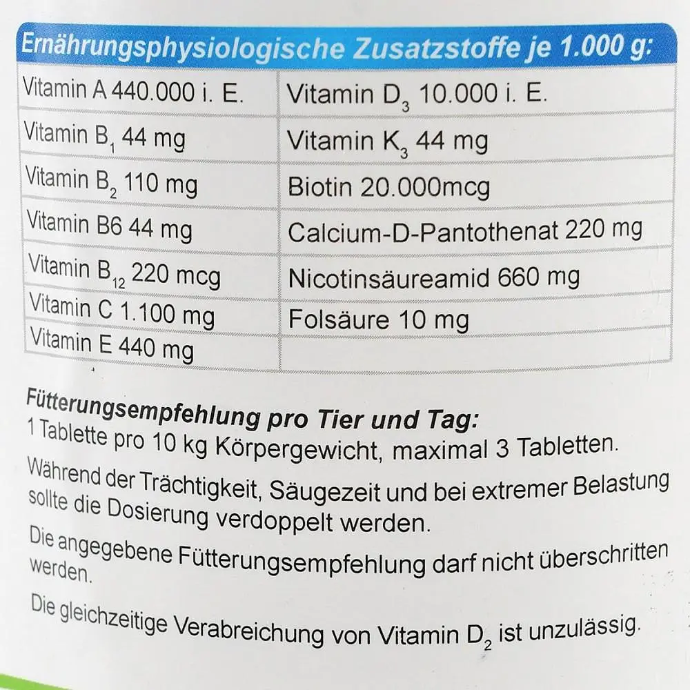 Вітаміни Canina V25 Vitamintabletten для собак, полівітамінний комплекс, 700 г (210 табл) - фото 6
