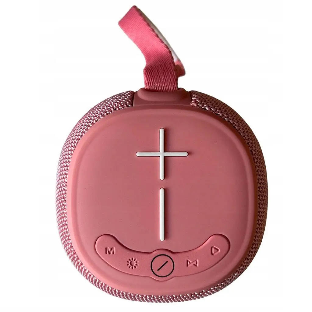 Колонка портативна Hopestar H65 20W Bluetooth з ргб-підсвіткою LED рожева - фото 5
