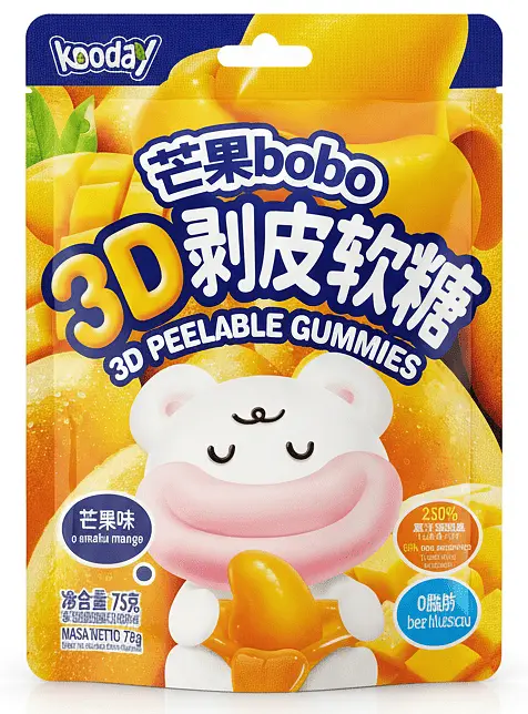 Жувальні цукерки Kooday 3D Peelable Gummies Mango 75г