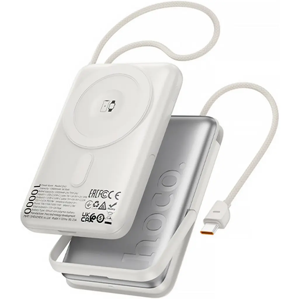 Зовнішній акумулятор Hoco Q43 Clever 10000mAh 20W Silver [165933] - фото 2