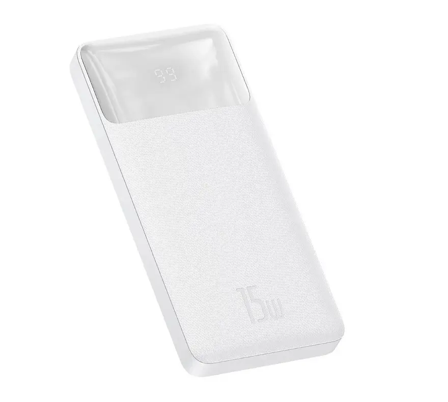 Внешний акумулятор (Power Bank) Baseus Bipow Overseas 15W 10000mAh белый PPBD050002 / PPBD10 - фото 4