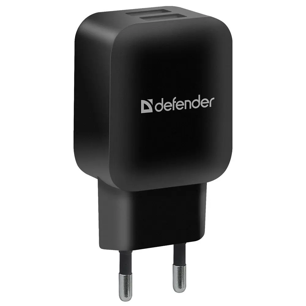 Зарядное устройство Defender 2xUSB 12W 2.1А EPA-13 черный (83840) - фото 3