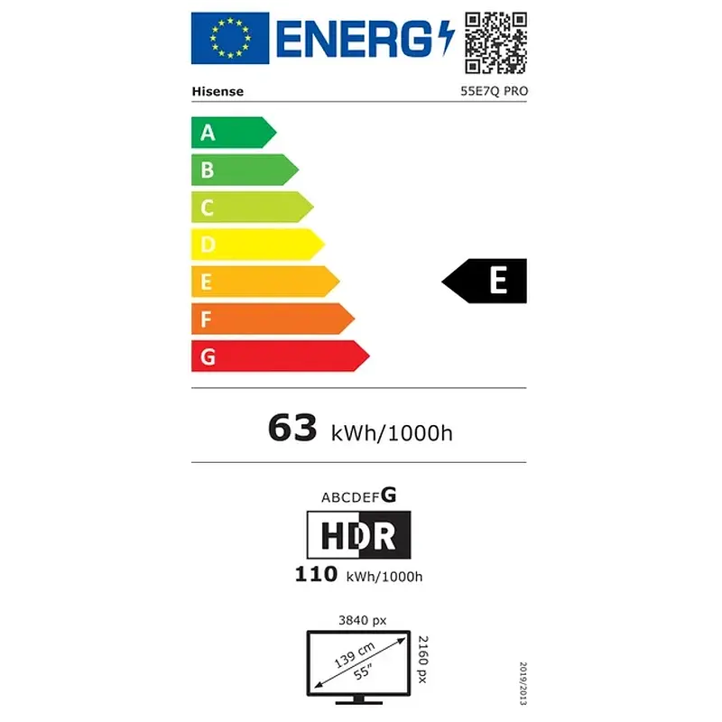 Телевізор LED HISENSE 55E7Q PRO - фото 6
