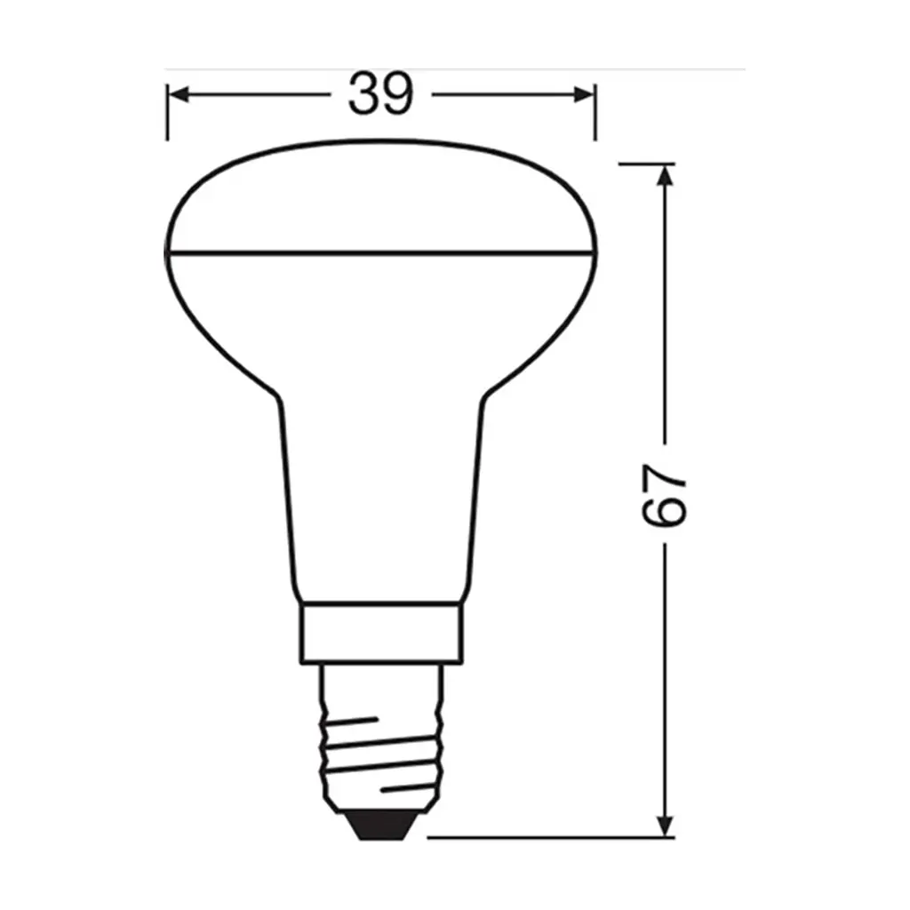 Лампочка Osram LED R39 25 36 1,5W/827 230V E14 (4058075433243) - фото 3