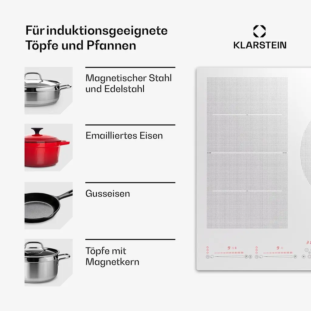 Гибридная варочная индукционная поверхность Klarstein Masterzone 77 (10045793) - фото 6