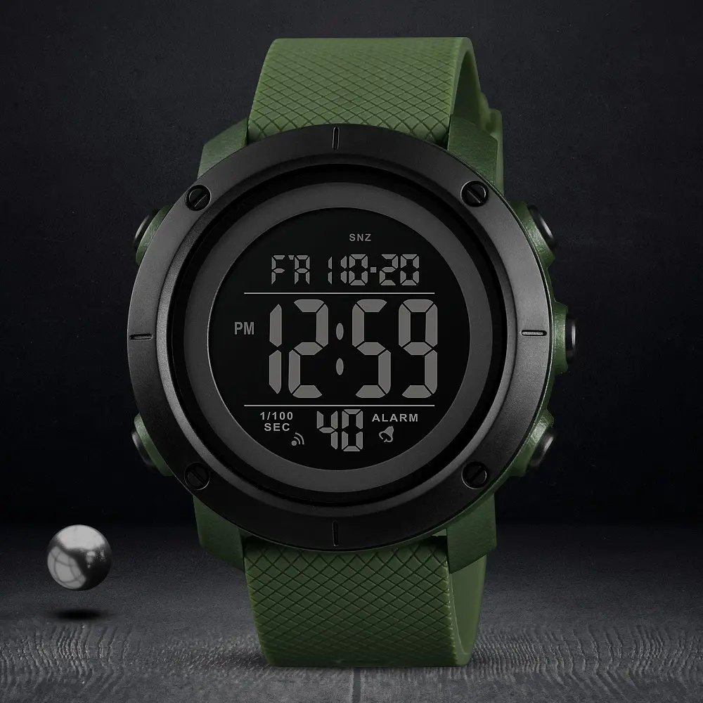 Чоловічий наручний годинник 1434AGBK Army Green-Black Skmei acs0030745 - фото 4