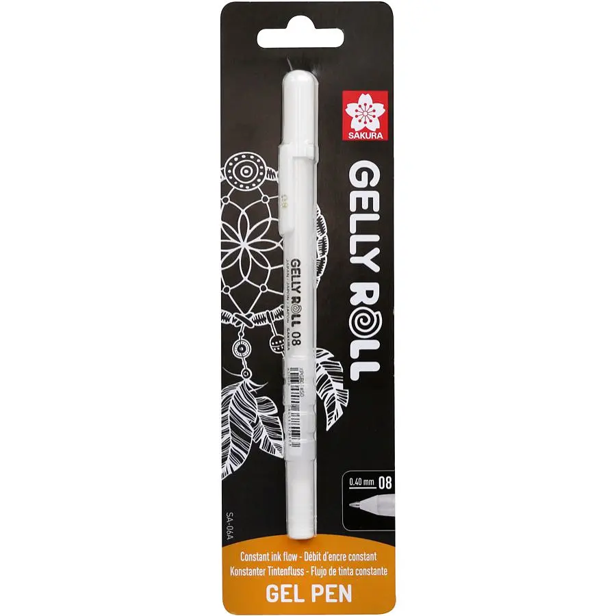 Ручка гелева Gelly Roll BASIC MEDIUM 08 Біла у блістері Sakura