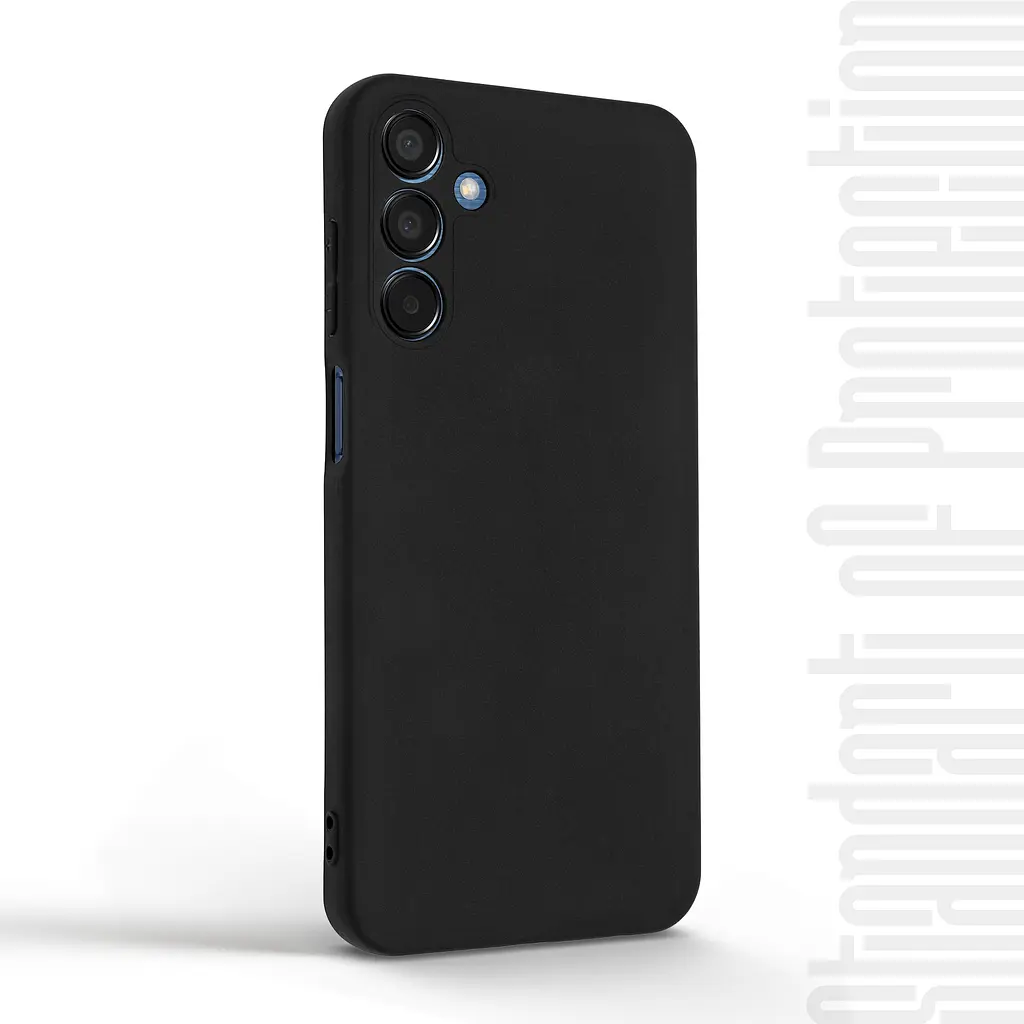 Чехол-накладка для смартфона Samsung Galaxy M15 5G (M156) противоударный, силиконовый, термополиуретановый (ТПУ), с защитой камеры и корпуса, черный, защита всего корпуса, ArmorStandart (ARM74372) - фото 2