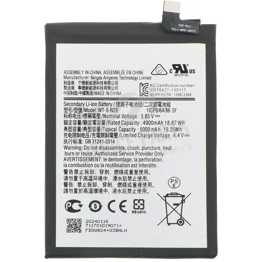 Акумулятор OEM Samsung WT-S-N28 5000 мАг для A055 Galaxy A05 - фото 3