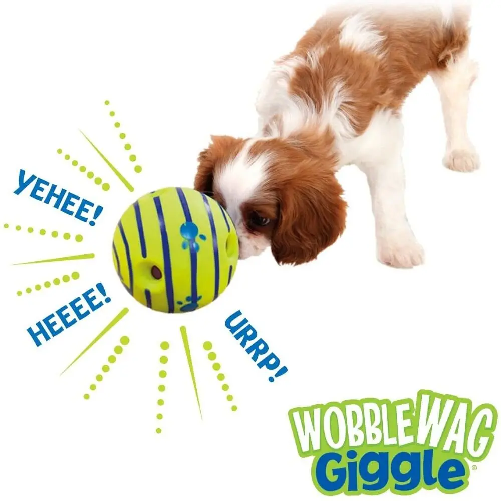Інтерактивна іграшка-м'яч для собак Wobble Wag Giggle Ball - фото 4